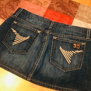 Joe’s Jean mini denim skirt 30